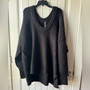 Free People cozy black sweater